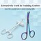 A2Z Scilab Stitch Suture Scissors 3.5 One Hook Blade Stainless Steel, Multi Titanium Color A2Z-ZR867 - alternate 3